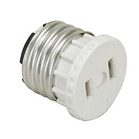 LEVITON Leviton White Adapter Socket To Outlet  002-125 002-125